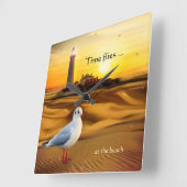 Horloge Carrée Seagull Lighthouse (Angle)