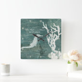 Horloge Carrée Seahorse Beach House (Maison)