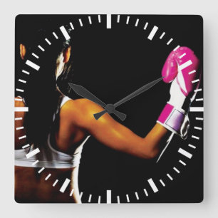 Horloge Carrée Séance d'entraînement de motivation