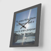 Horloge Carrée Season et Time Clock (Angle)