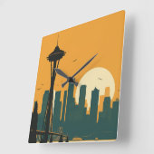 HORLOGE CARRÉE SEATTLE N° 1 (Angle)