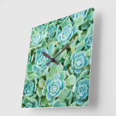 Horloge Carrée Sempervivum (Angle)
