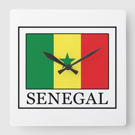 Horloge Carrée Sénégal (Recto)