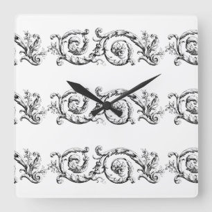 Horloge Carrée séparateur enjolivement ornemental