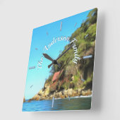 Horloge Carrée Serene Yelapa Family 0758 (Angle)