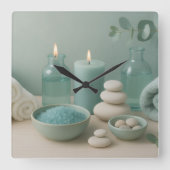 Horloge Carrée Serenity Wall Clock (Recto)