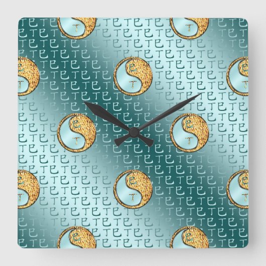 Horloge Carrée Serpent de Feu (Recto)
