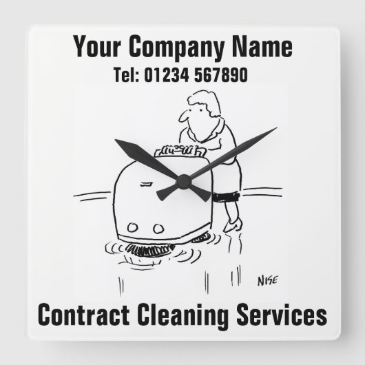 Horloge Carrée Services de nettoyage de contrat (Recto)