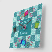 HORLOGE CARRÉE SEWING CLOCK (Angle)