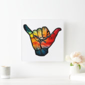 Horloge Carrée Shaka Rainbow (Maison)