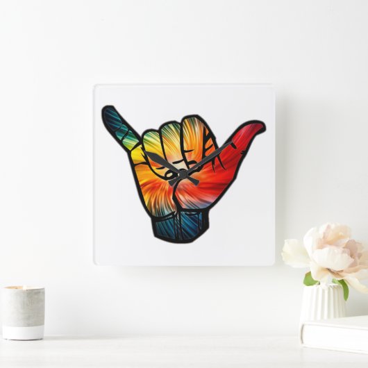 Horloge Carrée Shaka Rainbow (Maison)