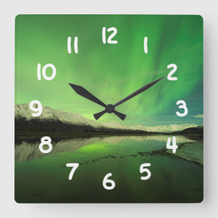 Horloge Carrée Shallows Aurora