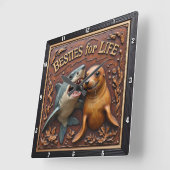 Horloge Carrée Shark Seal Underwater Friends (Angle)