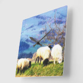 HORLOGE CARRÉE SHEEP (Angle)