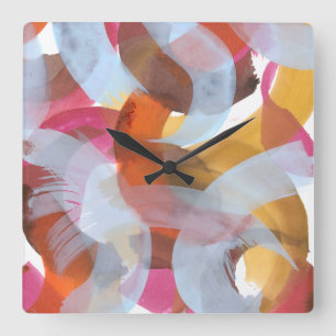 Horloge Carrée Sherbert I