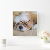 Horloge Carrée Shih Tzu (Maison)
