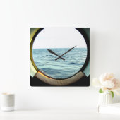 Horloge Carrée Shiporthole clock (Maison)