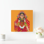 Horloge Carrée Shree Radha Wall Clock (Maison)