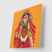 Horloge Carrée Shree Radha Wall Clock (Angle)