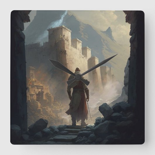 Horloge Carrée Siège de la ville de montagne (Recto)