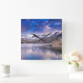 Horloge Carrée Sierra Nevada Mountains (Maison)