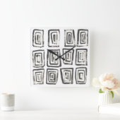 Horloge Carrée Signaux mixtes IV (Maison)