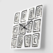 Horloge Carrée Signaux mixtes IV (Angle)