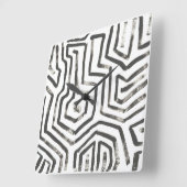 Horloge Carrée Signaux mixtes V (Angle)