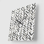 Horloge Carrée Signaux mixtes VII (Angle)