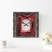 Horloge Carrée Signes Des Enfants (Maison)