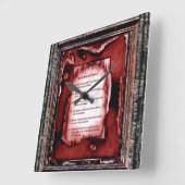 Horloge Carrée Signes Des Enfants (Angle)