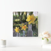 Horloge Carrée Silence Life dans les Woods (Maison)