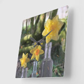 Horloge Carrée Silence Life dans les Woods (Angle)