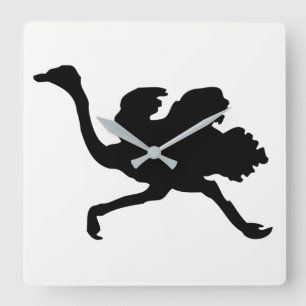 Horloge Carrée Silhouette