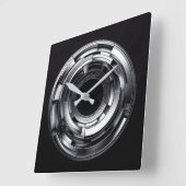 Horloge Carrée silver rings (Angle)