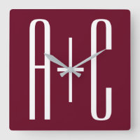 Simple Couples | White & Burgundy