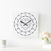 Horloge Carrée Simple, minimaliste (Maison)