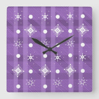Simples Snowflakes Purple Plaid