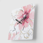 Horloge Carrée Simply | Watercolor (Angle)