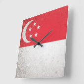 Horloge Carrée Singapour (Angle)