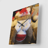 Horloge Carrée Singe à queue de porc (Angle)