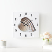 Horloge Carrée Single seashell (Maison)