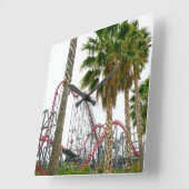 Horloge Carrée Six Flags Magic Mountain (Angle)