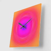 Horloge Carrée Sixties Gradient (Angle)