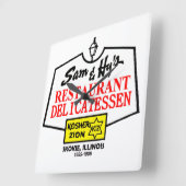 Horloge Carrée Skokie, Il. (Angle)