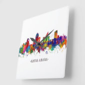 Horloge Carrée Skyline Addis-Abeba Ethiopie (Angle)