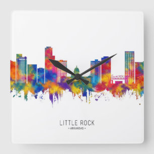 Horloge Carrée Skyline Little Rock Arkansas