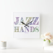 Horloge Carrée SlipperyJoe's Jazz Hands Broadway (Maison)