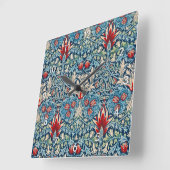 Horloge Carrée Snakeshead, William Morris (Angle)