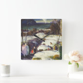 Horloge Carrée Snow de l'Est (Maison)